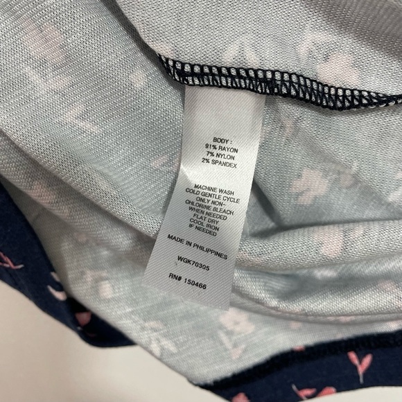 New 41 Hawthorn Bridgette Knit Dress Blue Floral Size Small - Picture 3 of 6